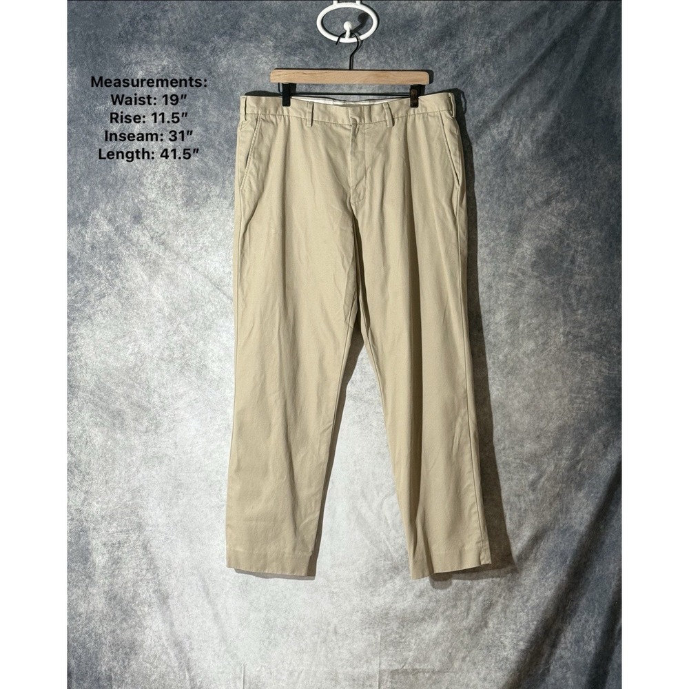 J.Crew Bowery Classic Fit Chino Pants Mens 38x32 Khaki Beige‎ Dress Casual